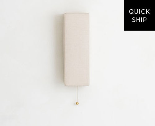 Shaded Block Sconce designed by Workstead